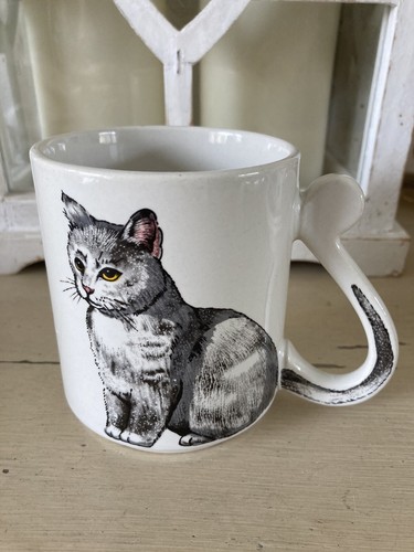 Vintage grey tabby kitten - vintage,