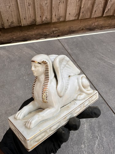 Art deco egyptian sphinx - art,