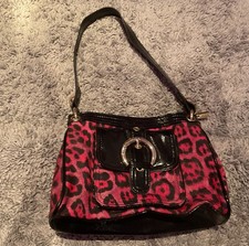 Y2K Handbag Pink Leopard Print