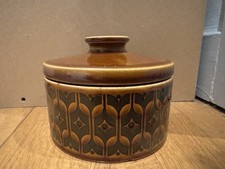Hornsea Pottery Heirloom Brown Butter Dish with Lid Vintage