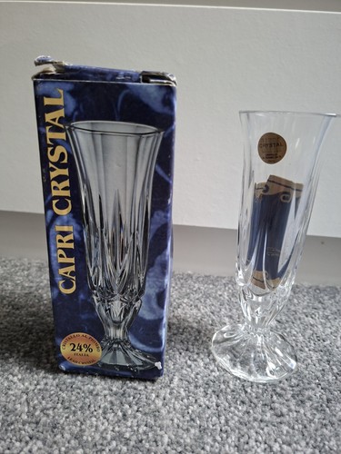 Capri crystal clear bud - clear, vase