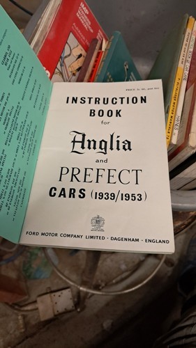 Instruction book for anglia - book,