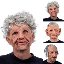 'Old Man Mask Latex Cosplay