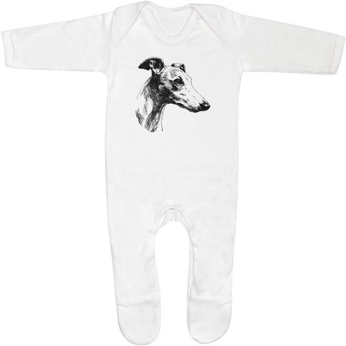 Greyhound portrait baby - 'greyhound, portrait'