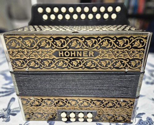 Hohner button accordion black - accordion,