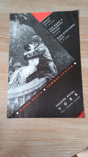 Mid 80s theatre poster vintage - poster,