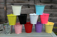 13CM METAL TIN FLOWER BUCKET POT PLANTER CONTAINER WEDDING FAVOURS SWEET TREE