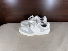Zara Men's White Grey Leather