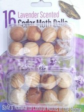 16pcs Wood Moth Balls Natural
