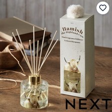 Next Hamish The Highland Cow Reed Diffuser - Lemon & Bergamot