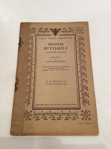 Madam butterfly program - madam, bbc