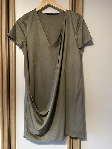 Green velvet zara dress - velvet, dress,