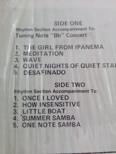 Jazz play along LPs Jamey Abersold with music book Bossa nova and standards