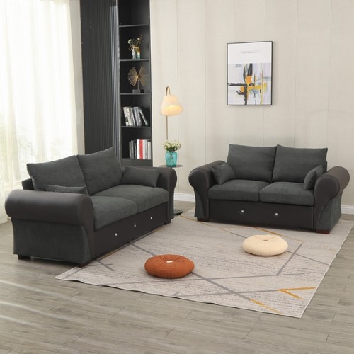 Upholstered fabric seater - upholstered, 3
