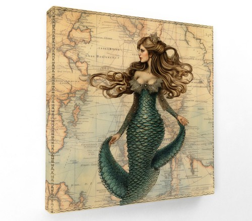Pretty mermaid woman - mermaid, woman-
