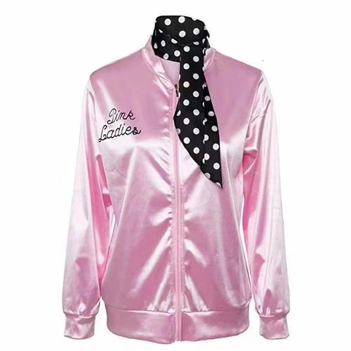 Ladies pink jacket satin - jacket,