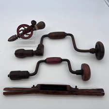 Mixed Lot of Vintage Hand Tools – Braces, Hand Drill & Spokeshave – Old Workshop