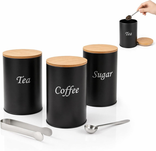 Tea coffee and sugar - and,