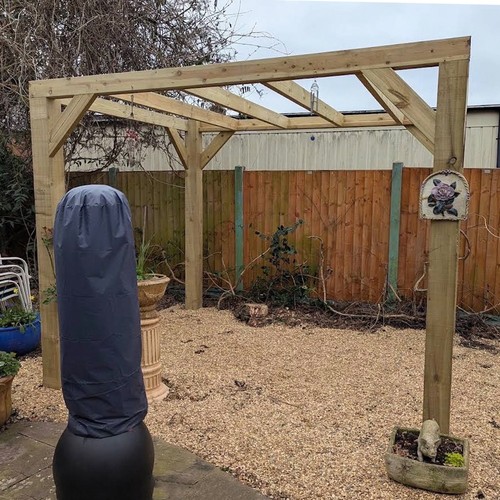 Rustic grade box pergola - rustic,