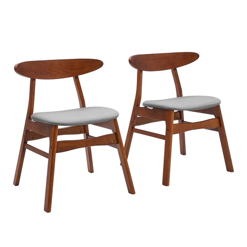 Linen upholstered dining - 2x,