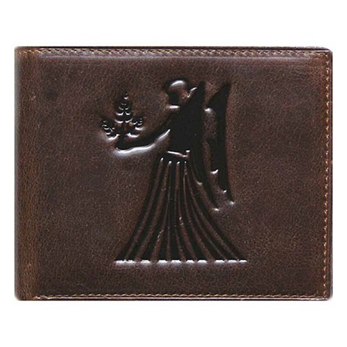 Unique fold brown genuine - unique, bi-fold