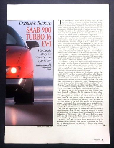 1995 saab 900 turbo 1 - turbo, ev-1