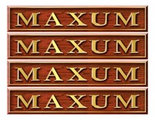 Maxum Boat Woodgrain Stickers