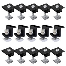 Solar Panel Rail Bracket Mounting Alu Fixing End Clamp middle clamp 30mm/35mm