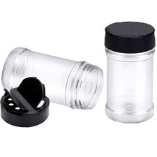 Plastic spice jars shaker - plastic,