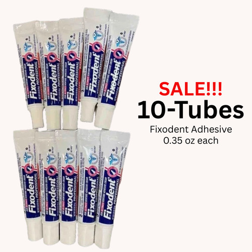Sale tubes fixodent - 10-tubes!,
