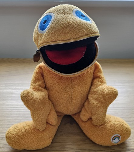Rainbow zippy plush toy puppet - rainbow,