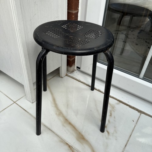 Vintage black stool - vintage, seat