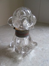 ART DECO VINTAGE BONZO DOG GLASS INKWELL   C.1930