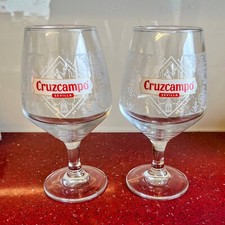 2x Cruzcampo Pint Chalice