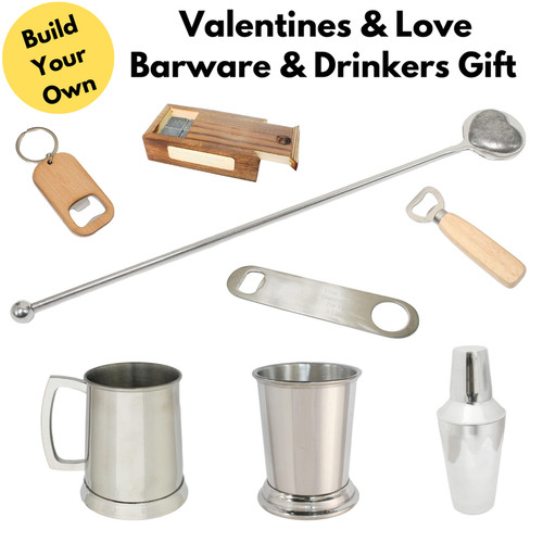 Valentines love barware - love,
