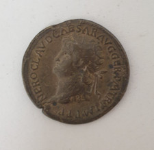 WRL Reproduction Roman Coin NERO CLAVD CAESAR DECVRSIO 3.5cm Westair