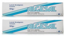 2 x Algesal Local Analgesic Cream-  50g