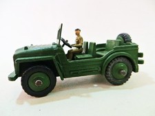 DINKY 674 'AUSTIN CHAMP/JEEP WITH DRIVER'. ARMY/MILITARY. VINTAGE. EXCELLENT