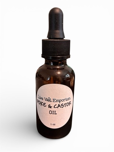 Poke root castor oil herbal - root,