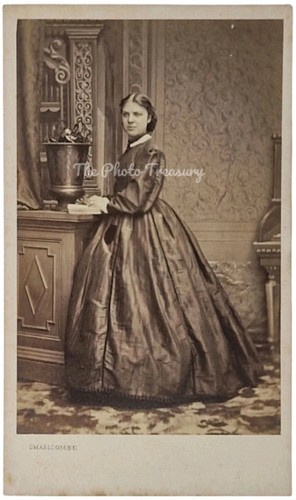 Cdv pretty lady crinoline - cdv,