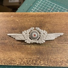 WW2 German Luftwaffe Visor Cap Wreath & Cockade Badge- Excellent Condition