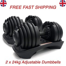 24KG Adjustable Dumbbells Pair