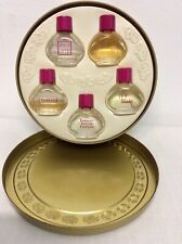 VINTAGE 5pc COTY YARDLEY MINIATURE PERFUME GIFT SET IN TIN INC PANACHE L’AIMANT