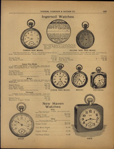 1909 paper ingersol pocket - 1909, ad
