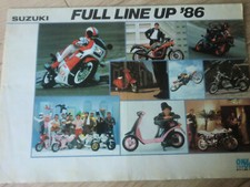 1986 Line up Brochure JAPAN