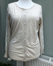 Ladies Cream Cardigan Size