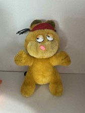 Vintage Garfield Plush Soft Toy Rare Collectable Classic Grumpy Cat Bandana