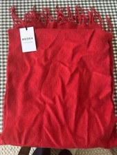 Brora Red Cashmere Scarf BNWT