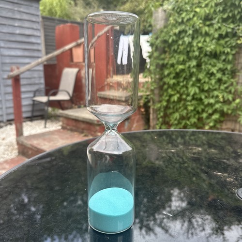 Large glass sand timer - ,