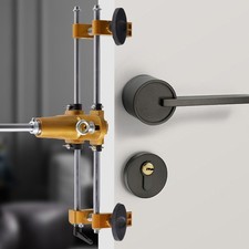 Door Lock Hole Opener Kit for Wood Door Mortising Jig Tool Hole Saw Door Opener